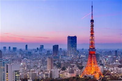 Tokyo Tower bei Nacht